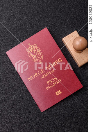 Norway passport, Norwegian visa for international travel and vacation. Norwegian passport 138089023