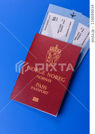 Norway passport, Norwegian visa for international travel and vacation. Norwegian passport 138089034