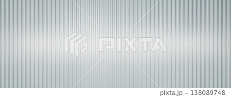 Glass ribbed acrylic gradient background. Abstract texture corrugated plastic with refraction 138089748