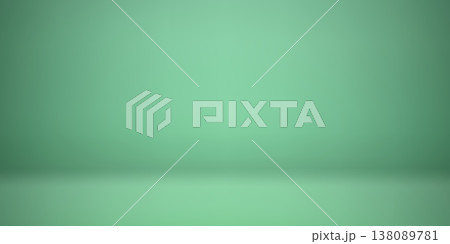 Green limbo with soft gradient background. Blurred backdrop with empty space for showcasing a product 138089781