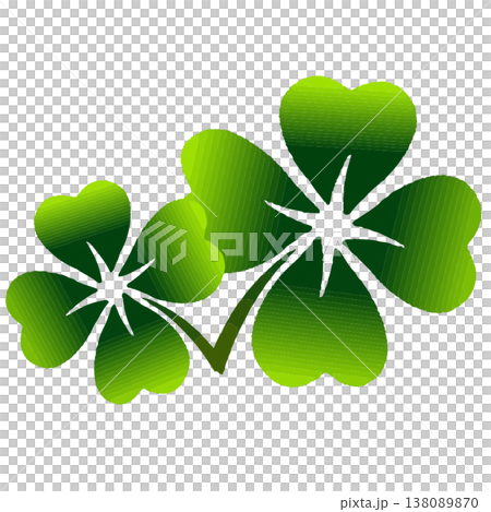 Four-leaf clover vector illustration for luck and fortune Four-leaf clover vector illustration for luck and fortune 138089870