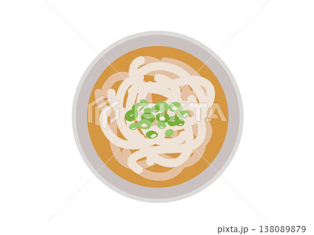 上から見た美味しそうなうどん 上から見た美味しそうなうどん 138089879