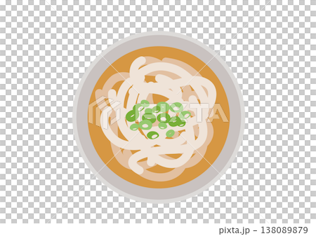 上から見た美味しそうなうどん 上から見た美味しそうなうどん 138089879