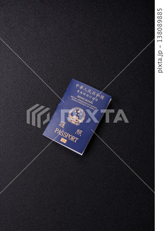 A Hong Kong passport, a document for travel, leisure, and work. A Hong Kong passport 138089885