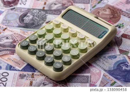 Polish zloty paper money, banknotes for exchange and financial transactions. The Polish zloty Polish zloty paper money, banknotes for exchange and financial transactions. The Polish zloty 138090458