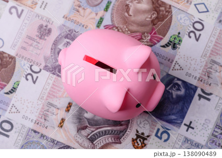 A piggy bank as a concept for storing, accumulating, and saving financial resources. A piggy bank A piggy bank as a concept for storing, accumulating, and saving financial resources. A piggy bank 138090489