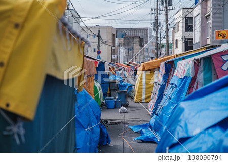 [稚内駅前]日本最北端の街で開かれた夏祭りの風景 138090794