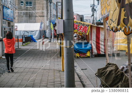 [稚内駅前]日本最北端の街で開かれた夏祭りの風景 138090831