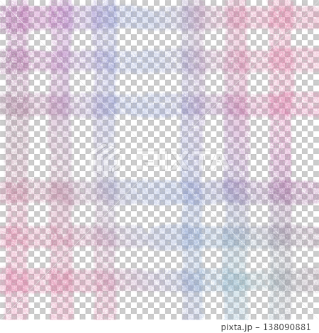 Pink Purple Gradient Plaid Gingham Madras Check Hand Drawn Background Pattern Overlay 138090881