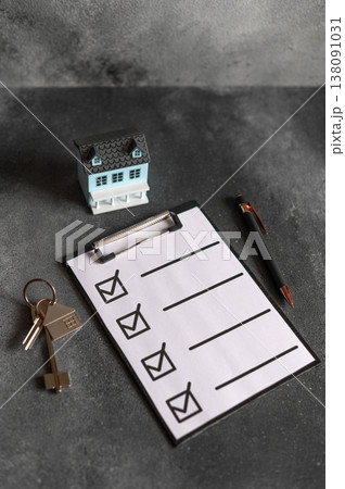 Conceptual background for real estate, buying, selling a home or commercial space. Real estate Conceptual background for real estate, buying, selling a home or commercial space. Real estate 138091031