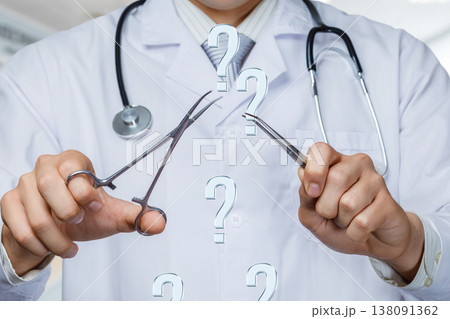 Surgeon gets tools ready 138091362