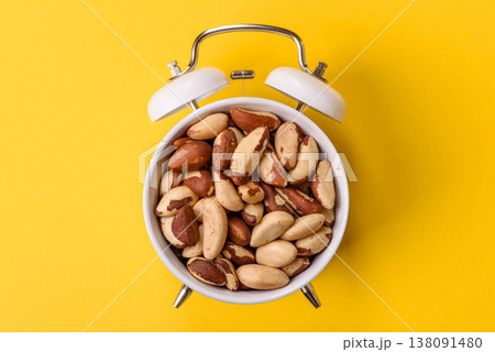 Brazil nuts, raw and shelled, are a source of selenium and a healthy food ingredient. Brazil nuts Brazil nuts, raw and shelled, are a source of selenium and a healthy food ingredient. Brazil nuts 138091480