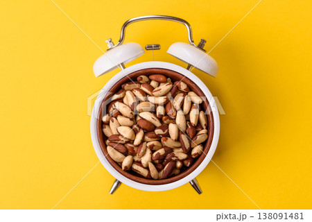 Brazil nuts, raw and shelled, are a source of selenium and a healthy food ingredient. Brazil nuts Brazil nuts, raw and shelled, are a source of selenium and a healthy food ingredient. Brazil nuts 138091481