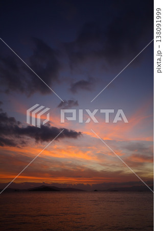 Seaside town of Turgutreis and spectacular sunsets. Seaside town of Turgutreis and spectacular sunsets. 138091999
