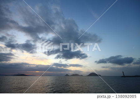 Seaside town of Turgutreis and spectacular sunsets.  138092005