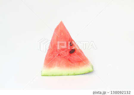 Watermelon slice isolated on white background with clipping path. Watermelon slice isolated on white background with clipping path. 138092132