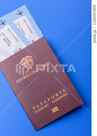 Colombia passport, visa for international travel and vacation. Colombian passport Colombia passport, visa for international travel and vacation. Colombian passport 138092900