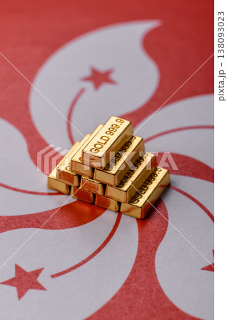 Gold bars or ingots as a tool for balance, financial investment, and savings. Gold bars 138093023