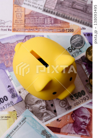 A piggy bank as a concept for storing, accumulating, and saving financial resources. A piggy bank A piggy bank as a concept for storing, accumulating, and saving financial resources. A piggy bank 138093495
