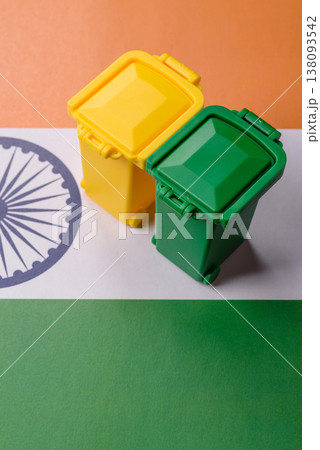 Bins for trash or garbage, a conceptual background for selective waste disposal. Bins for trash Bins for trash or garbage, a conceptual background for selective waste disposal. Bins for trash 138093542