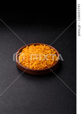 Kabsa or haneeth, an Arabic dish with rice and chicken, salt, and spices. Kabsa or haneeth 138093745