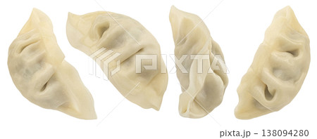 Chinese Gyoza dumplings Isolated on white background with clipping path, full depth of field Chinese Gyoza dumplings Isolated on white background with clipping path, full depth of field 138094280