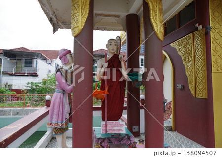 マレーシア　ペナン島　ダーミカラマ ビルマ寺院 138094507