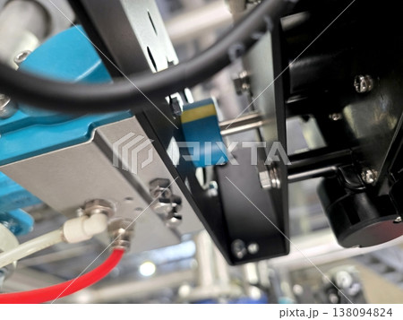 Pneumatic Actuator System in Operation Inside a Manufacturing Facility 138094824