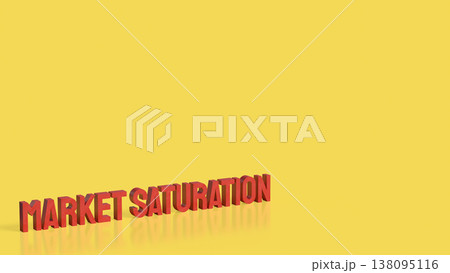 Market Saturation Business Competition and Growth Limit Concept 3d render. Market Saturation Business Competition and Growth Limit Concept 3d render. 138095116