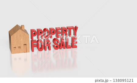 Property For Sale Residential Home Investment and Real Estate Concept 3d render. 138095121