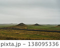 Volcanic craters of Alftaversgigar surrounded by green fields, South Iceland. 138095336