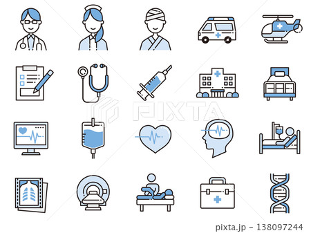 メディカルアイコン07 Medical icons メディカルアイコン07 Medical icons 138097244