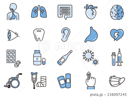 メディカルアイコン08　Medical icons 138097245