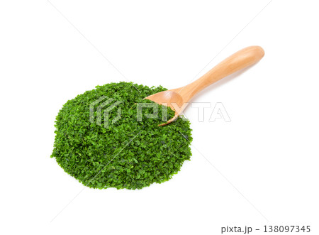 青のり粉【白背景・切り抜き】 青のり粉【白背景・切り抜き】 138097345
