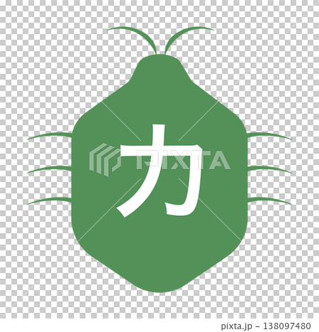 カメムシのデフォルメアイコンイラスト 138097480