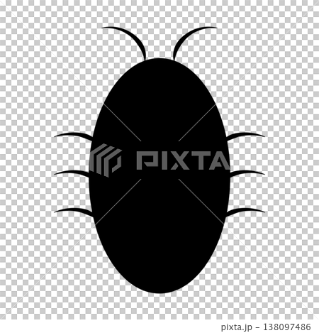 ゴキブリのデフォルメアイコンイラスト 138097486