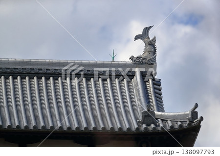 広島城　天守閣　しゃちほこ 138097793