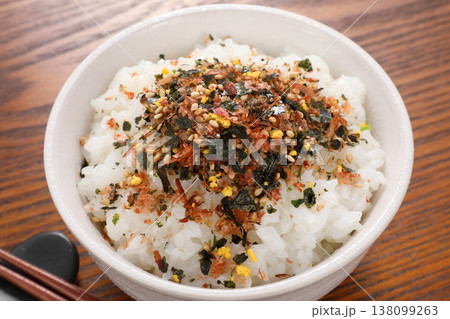 ふりかけご飯 138099263