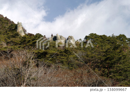 福島県、矢祭山。冬も極寒のある日、ハイキングにちょうど良い低山を歩いた。 138099667