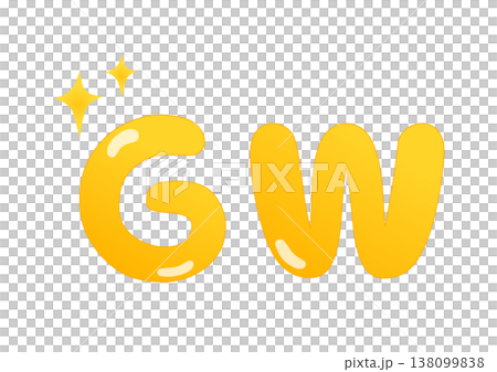 Golden Week lettering Golden Week lettering 138099838