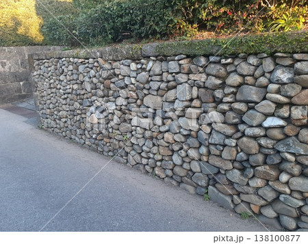 石垣のある風景 石造り 壁 石垣のある風景 石造り 壁 138100877