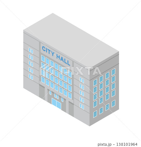 市役所の建物イラスト 市役所の建物イラスト 138101964