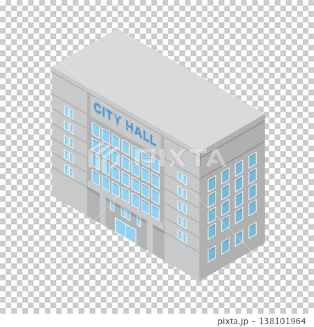 市役所の建物イラスト 市役所の建物イラスト 138101964