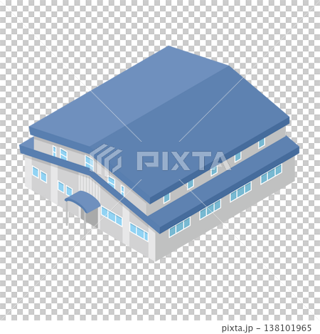 體育館建築示意圖 138101965