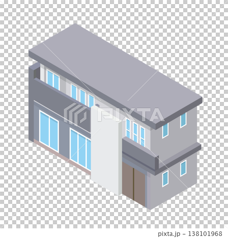 一軒家の住宅イラスト 138101968