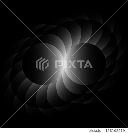 Abstract background with black and white circle gradient Abstract background with black and white circle gradient 138102019