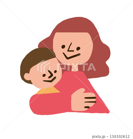 母と子供のイラスト 母と子供のイラスト 138102612
