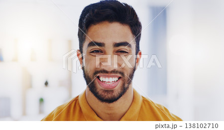 Business man, worker and face with happy smile and confidence feeling proud from work. Portrait, young employee and male person confident about professional job and web consulting success with pride Business man, worker and face with happy smile and confidence feeling proud from work. Portrait, young employee and male person confident about professional job and web consulting success with pride 138102710