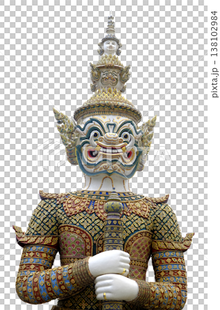 Traditional Thai-style giant statue at the Temple Traditional Thai-style giant statue at the Temple 138102984