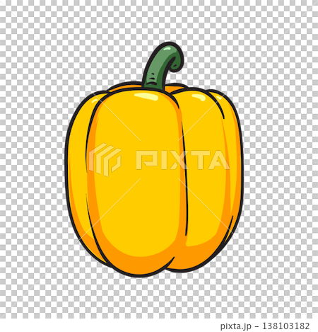 Paprika. Yellow pepper 138103182